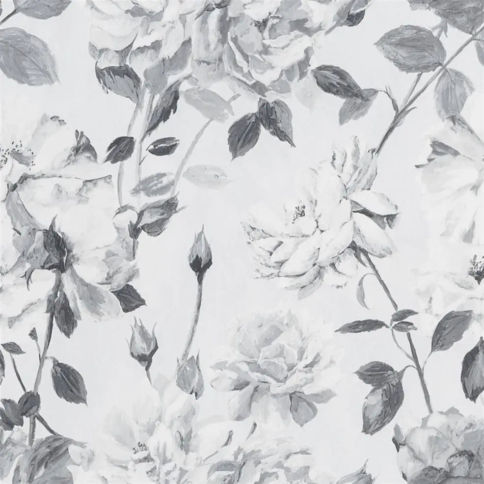 Couture Rose Wallpaper - Noir - Designers Guild - PDG711/06 - Premier Wallcovering