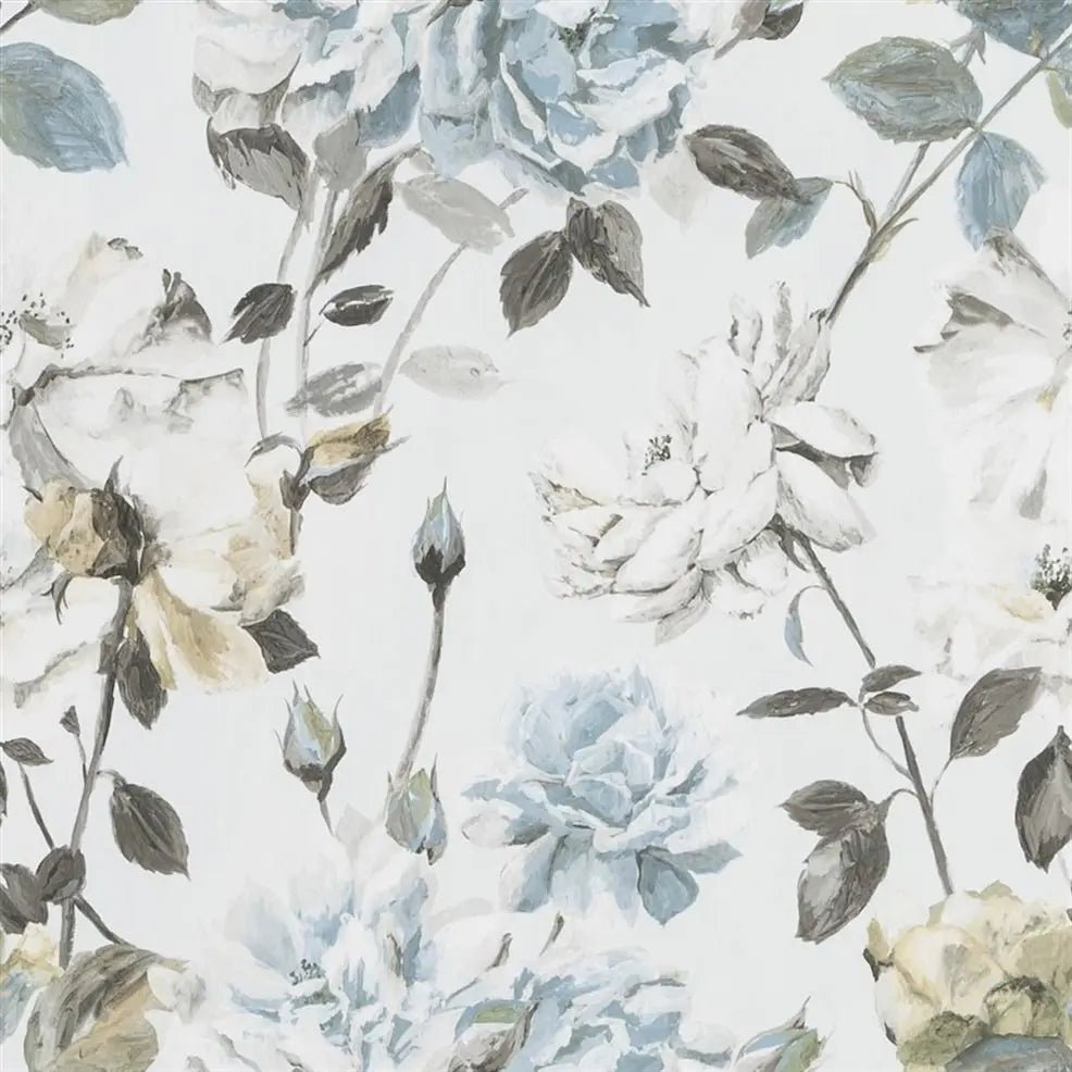 Couture Rose Wallpaper - Graphite - Designers Guild - PDG711/05 - Premier Wallcovering