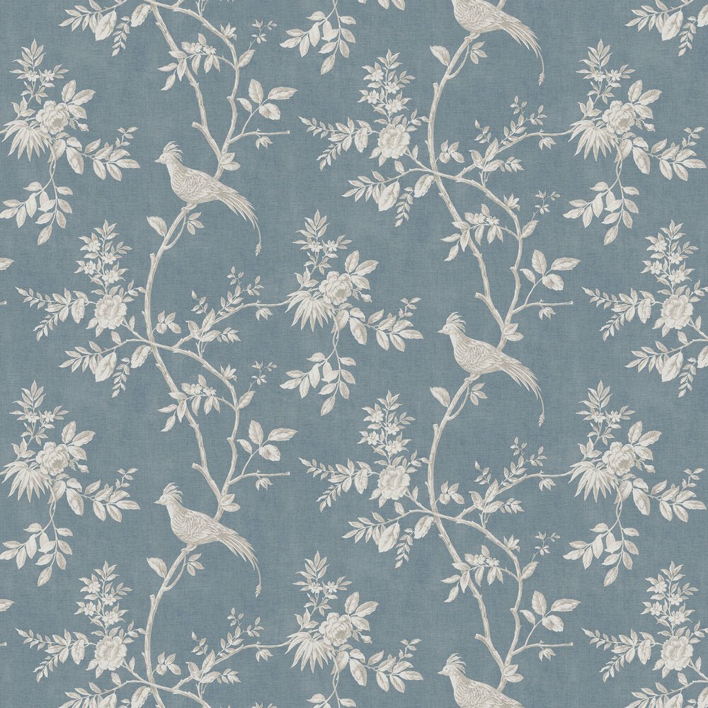 Covent Garden Wallpaper - Denim - Timothy Wilman - TW2414 - Premier Wallcovering