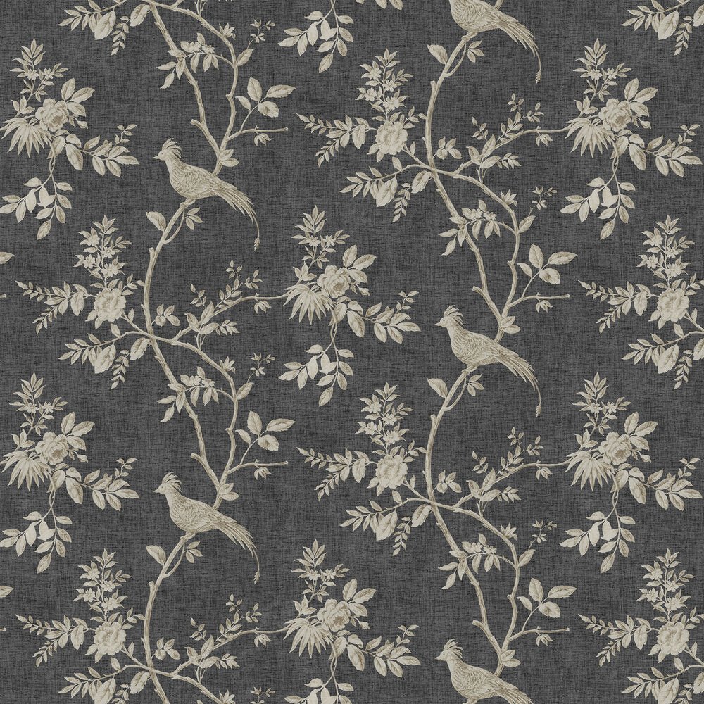 Covent Garden Wallpaper - Black & Gold - Timothy Wilman - TW2413 - Premier Wallcovering