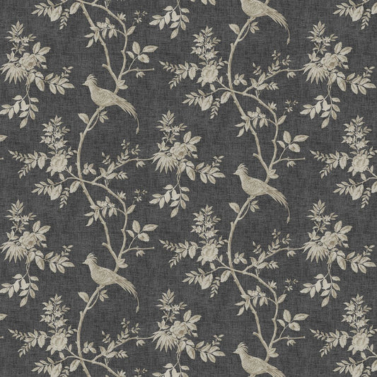 Covent Garden Wallpaper - Black & Gold - Timothy Wilman - TW2413 - Premier Wallcovering