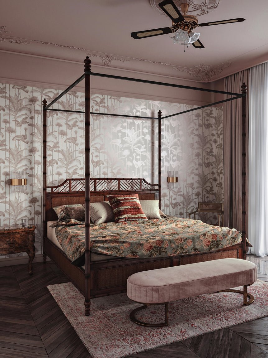 Crane Fonda Wallpaper - Soft Copper - Divine Savages - DVS064-CF-COPP-WR - Premier Wallcovering