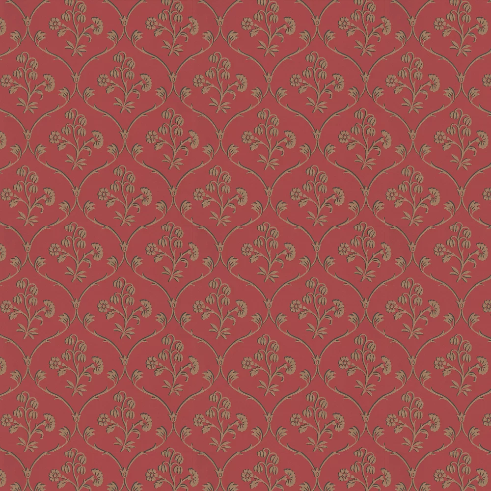 Cranford Wallpaper - Cherry - Little Greene - 0277CFCHERR - Premier Wallcovering