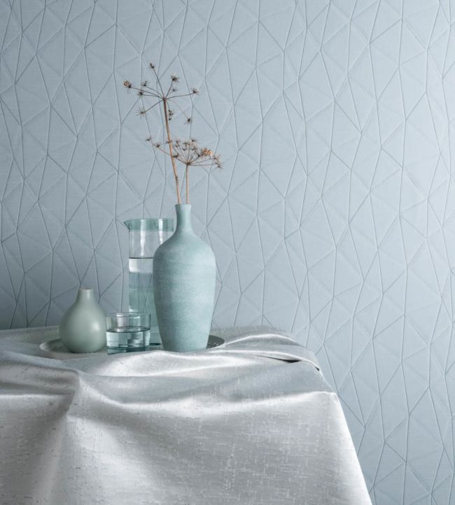 Craquelure Vinyl Wallpaper - Dove - Osborne & Little - W7350-03 - Premier Wallcovering