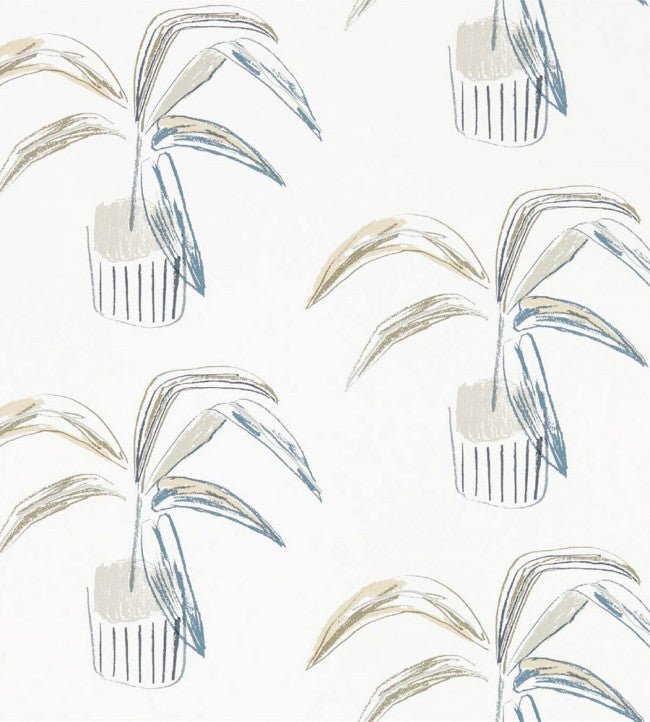 Crassula Wallpaper - Putty / Slate - NZAW111991 - Scion - Premier Wallcovering