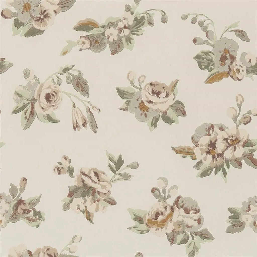 Craven Street Flower Wallpaper - Birch - English Heritage - PEH0006/04 - Premier Wallcovering