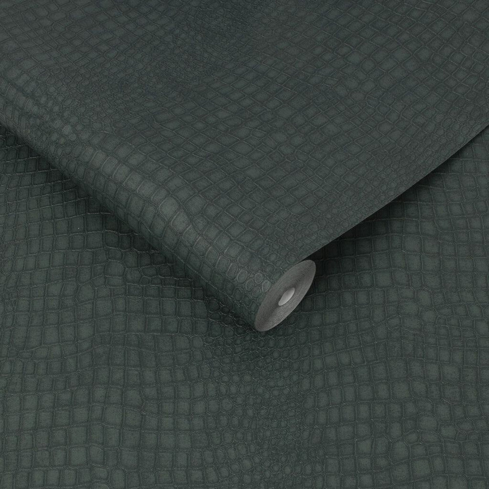 Crocodile Wallpaper - Green - Superfresco Easy - 108599 - Premier Wallcovering