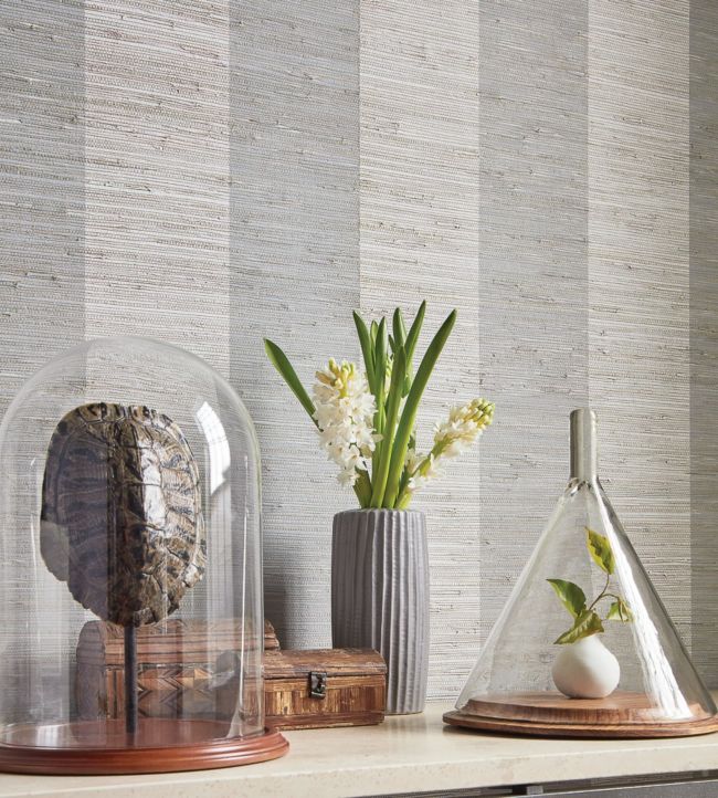 Crossroad Stripe Wallpaper - Aqua - Thibaut - T72803 - Premier Wallcovering
