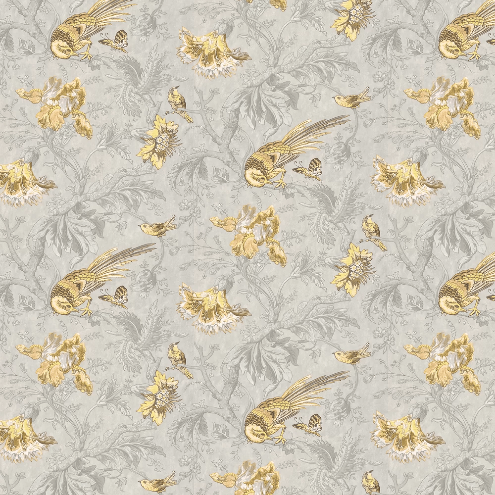 Crowe Hall Lane Wallpaper - Gilt - Little Greene - 0291CRGILTZ - Premier Wallcovering