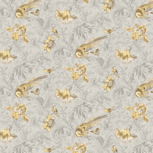 Crowe Hall Lane Wallpaper - Gilt - Little Greene - 0291CRGILTZ - Premier Wallcovering