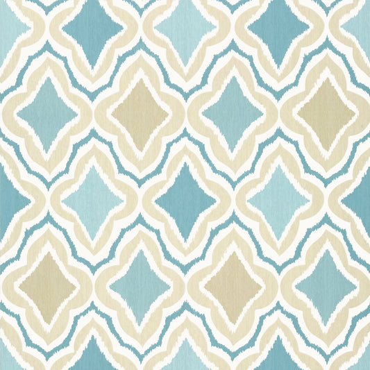 Cruising Wallpaper - Aqua - Thibaut - T88745 - Premier Wallcovering