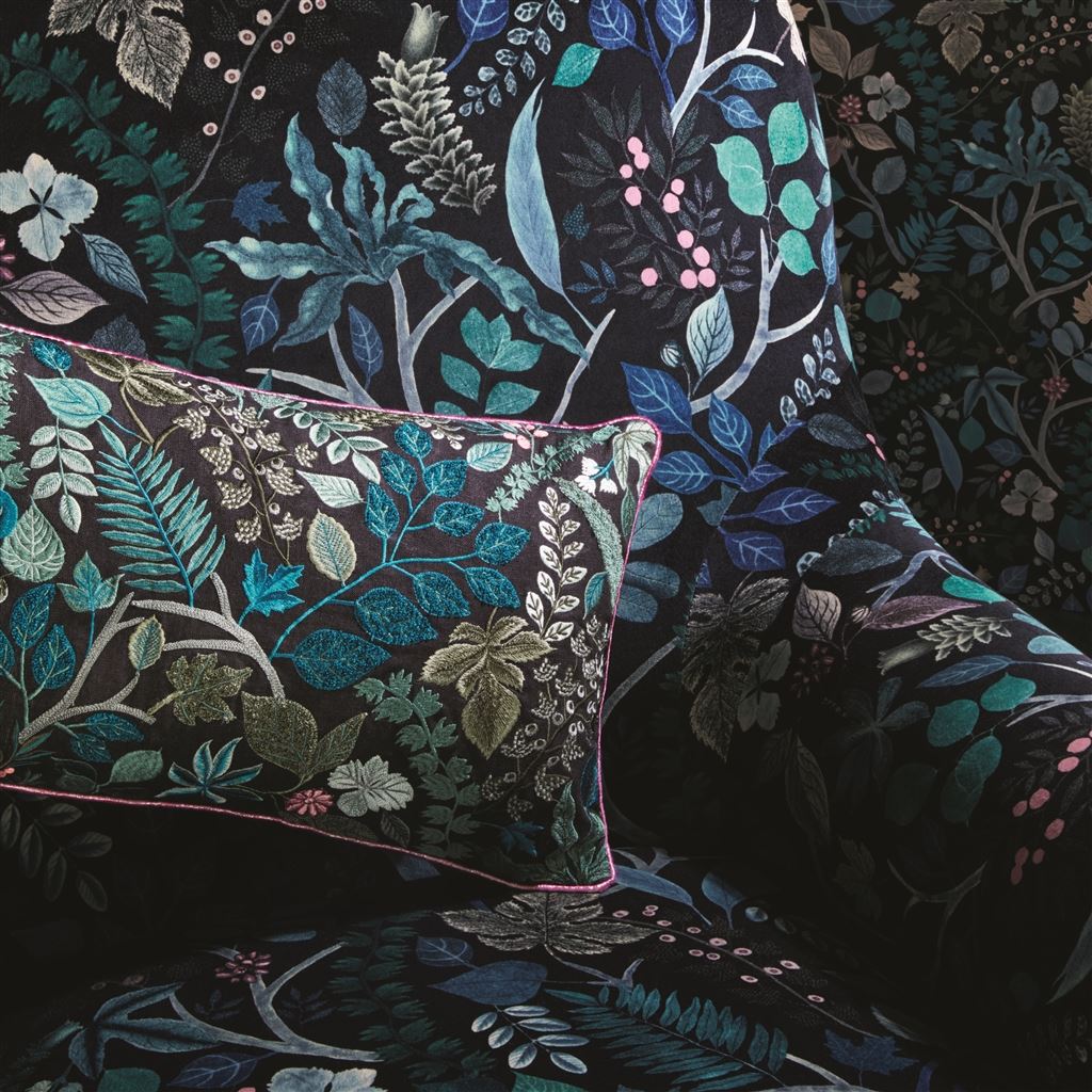 Cueillette Soft Fabric - Foret - Christian Lacroix - FCL7038/01 - Premier Wallcovering