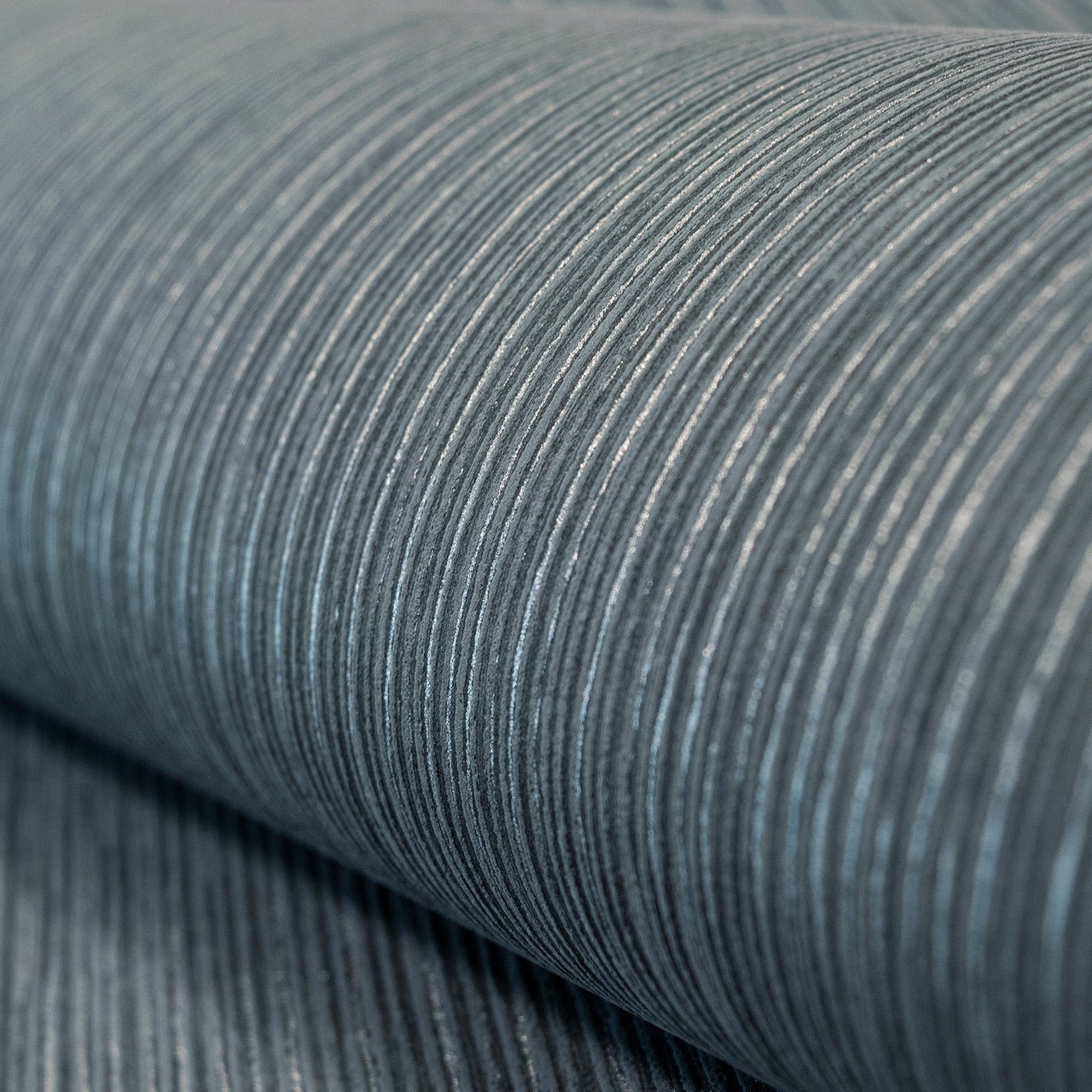 Curtain Feel Wallpaper - Black Blue - Hohenberger - 65047 - Premier Wallcovering