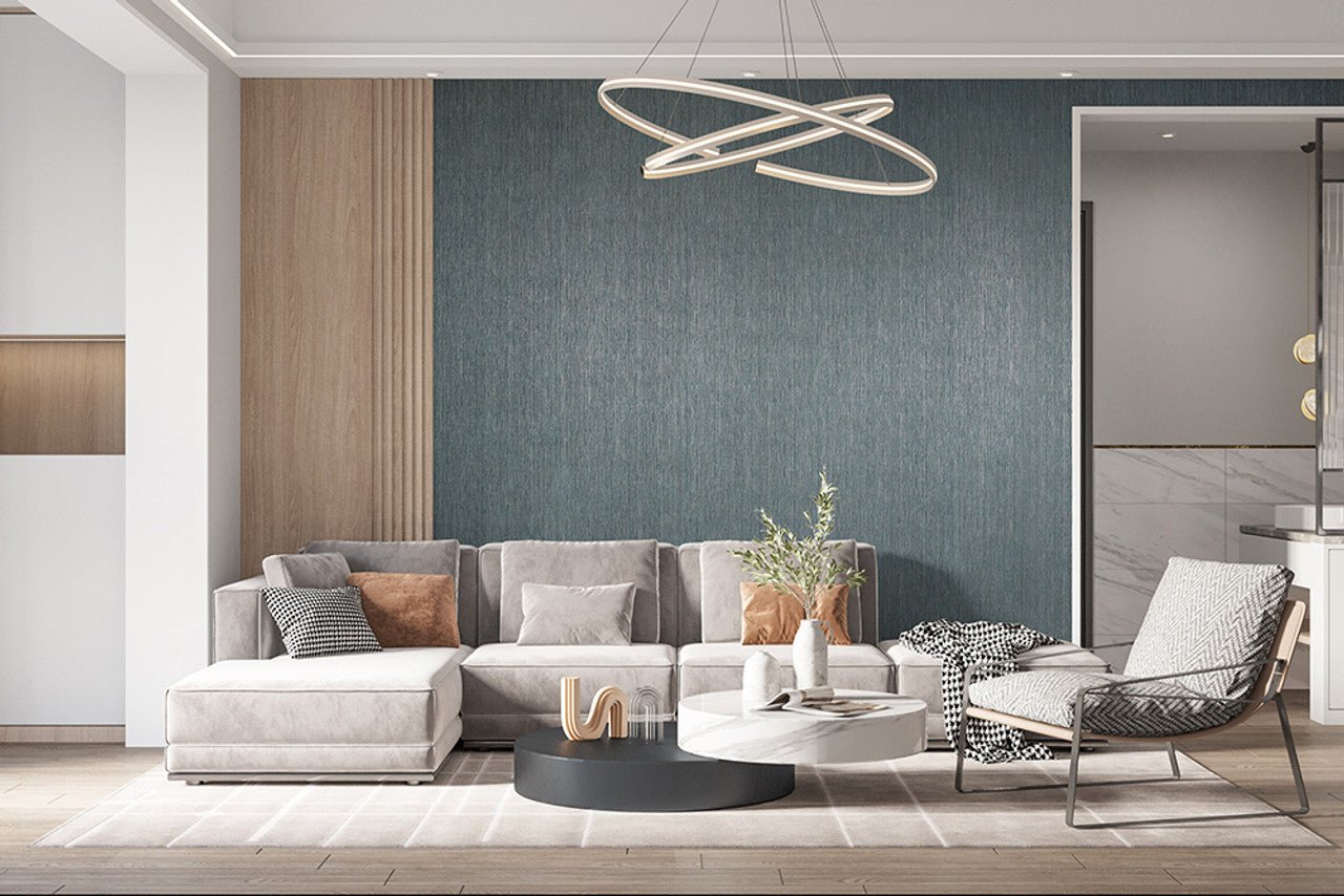 Curtain Feel Wallpaper - Dark Blue - Hohenberger - 65053 - Premier Wallcovering