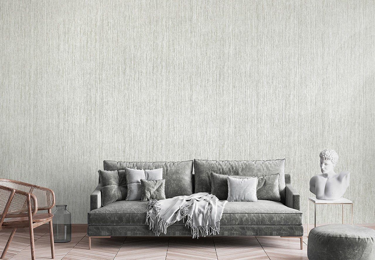 Curtain Feel Wallpaper - Light Grey - Hohenberger - 65051 - Premier Wallcovering