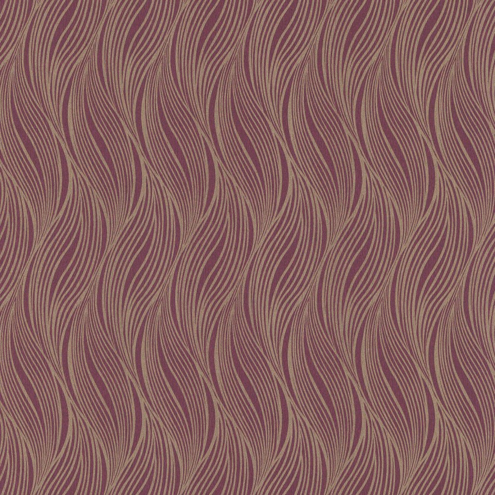 Curve Wallpaper - Purple - Osborne & Little - W6764-01 - Premier Wallcovering