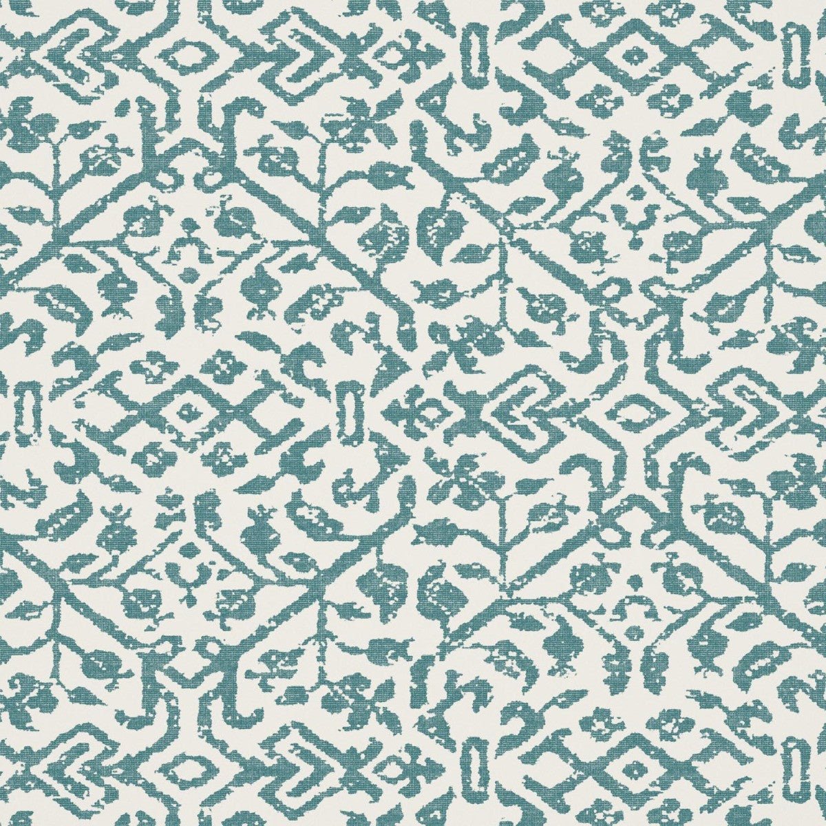 Cusco Wallpaper - Teal - Warner House - Premier Wallcovering