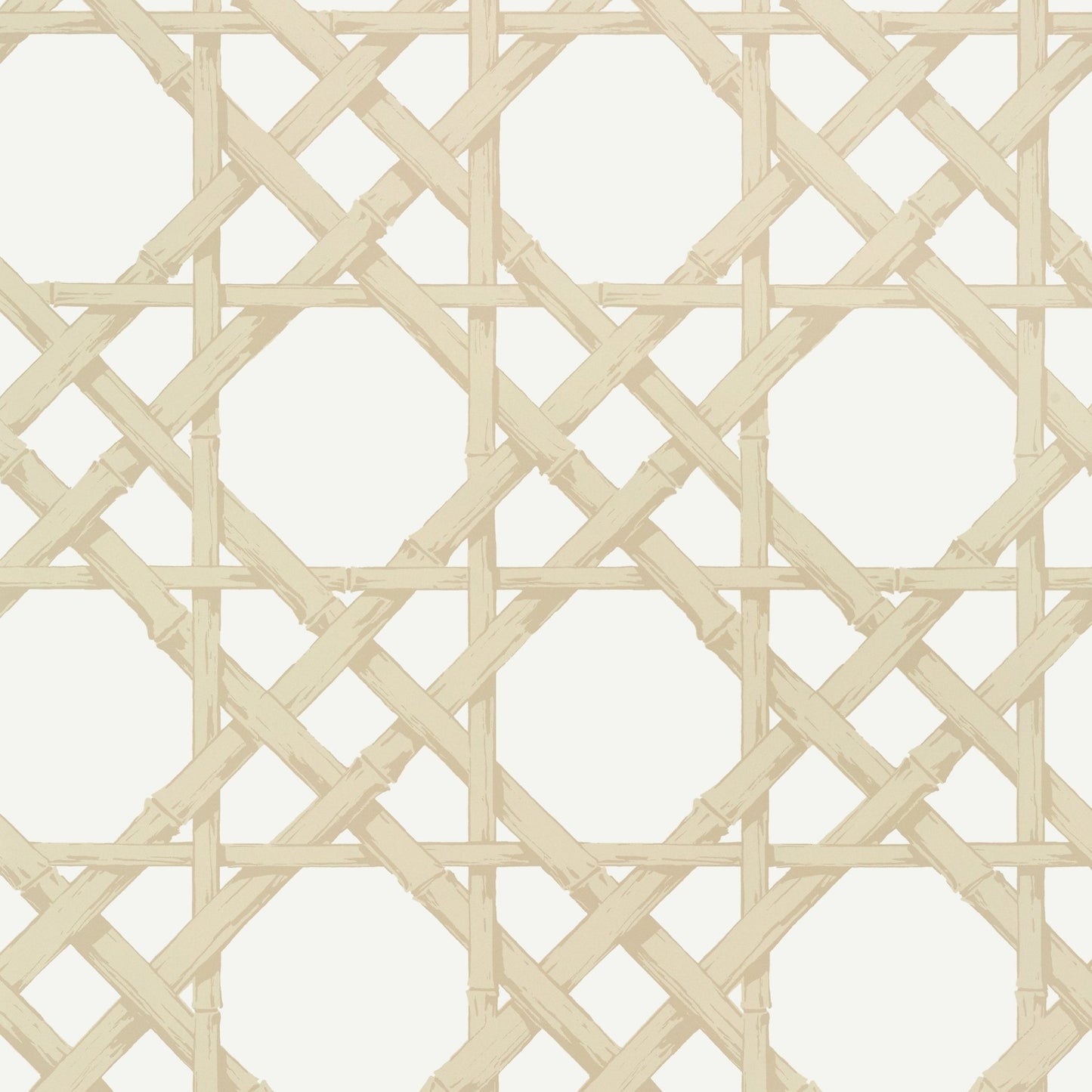 Cyrus Cane Wallpaper - Beige - Thibaut - T13145 - Premier Wallcovering