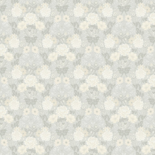 Dahlia Garden Wallpaper - Grey - Boråstapeter - 7664 - Premier Wallcovering