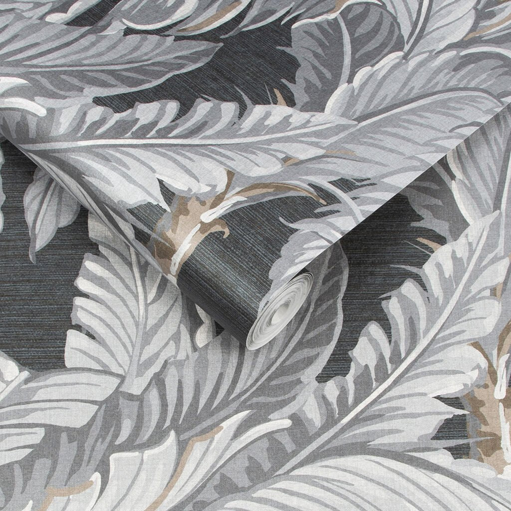 Daintree Palm Wallpaper - Sterling - Graham & Brown - 112019 - Premier Wallcovering