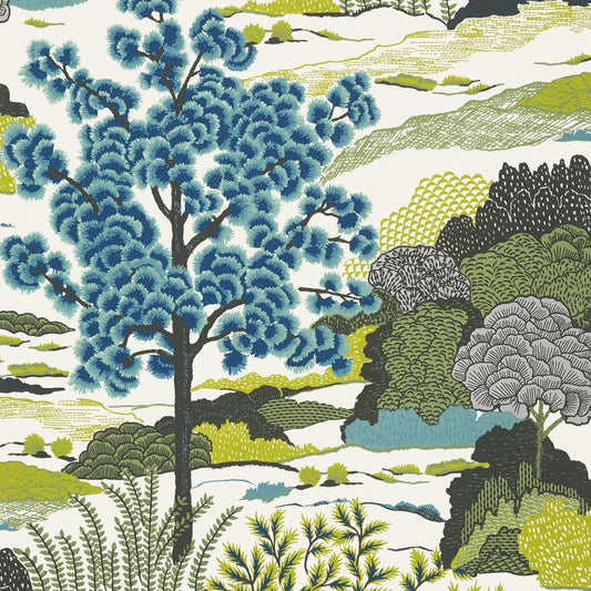 Daintree Wallpaper - Bluemoon - Thibaut - T85040 - Premier Wallcovering