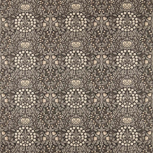 Daisy & Oak Fabric - Ink/Graphite - Morris & Co - 227369 - Premier Wallcovering