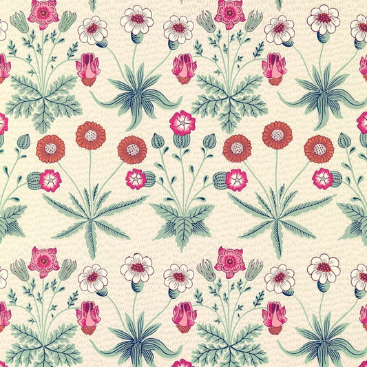 Morris Collections - 1011 - Daisy Wallpaper - Cream - Premier Wallcovering