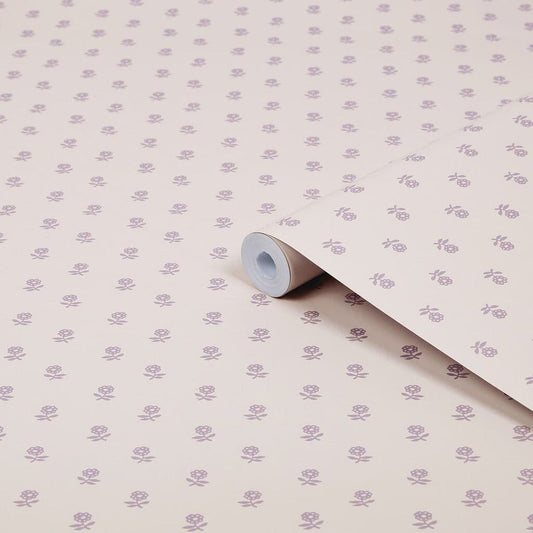 Daisy Wallpaper - Lavender Purple - Laura Ashley - 119864 - Premier Wallcovering