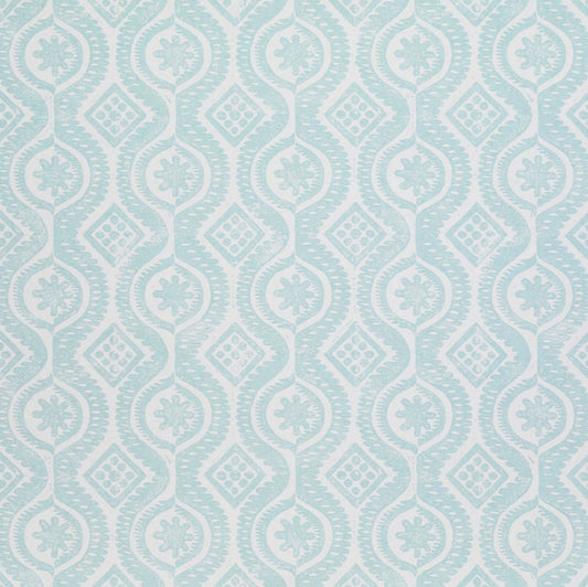 Damask Wallpaper - Aqua - Blithfield - 850-01 - Premier Wallcovering