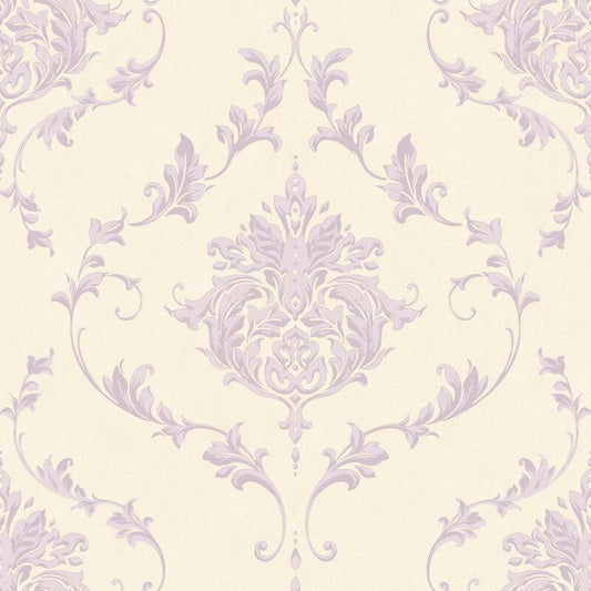 Damask Wallpaper - Purple - SK Filson - SK10042 - Premier Wallcovering