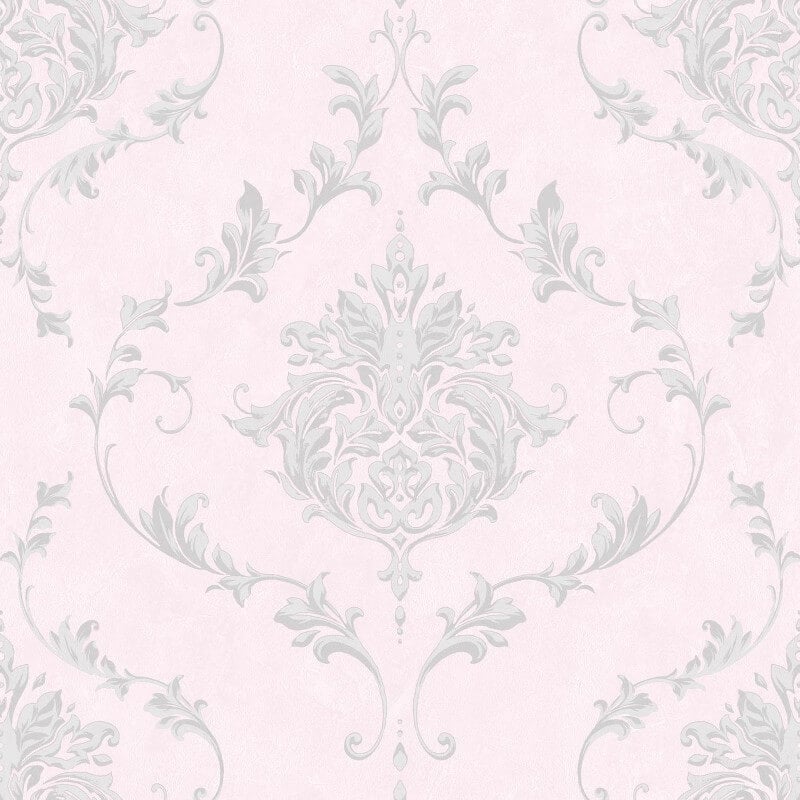 Damask Wallpaper - Pink - SK Filson - SK10043 - Premier Wallcovering