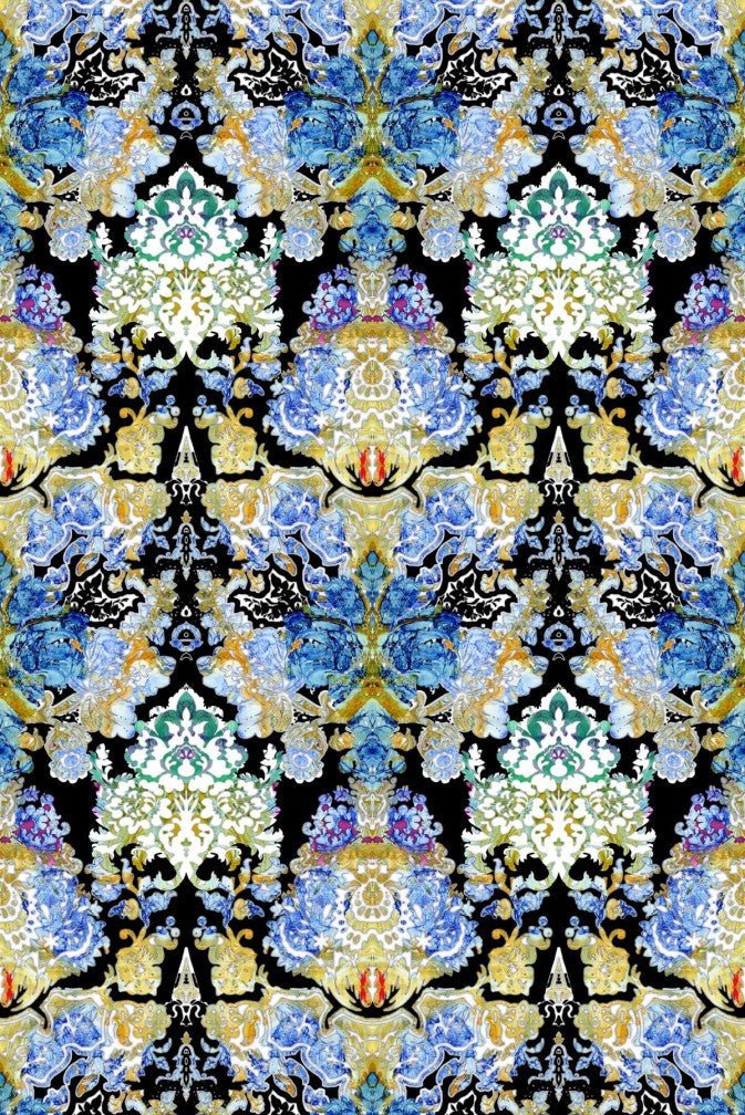 Damsel Damask Wallpaper - Original - Timorous Beasties - RGS/DMSL/8057MICA/01 - Premier Wallcovering