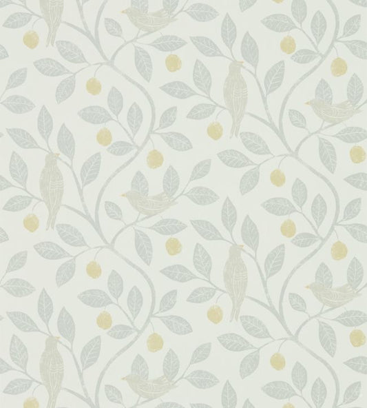 Damson Tree Wallpaper - Dijon/Mole - DHPO216363 - Sanderson - Premier Wallcovering