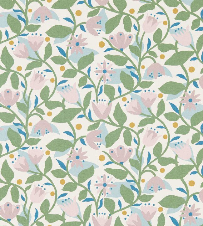 Dancing Daisies Wallpaper - Lilac - Scion - NSCW113283 - Premier Wallcovering