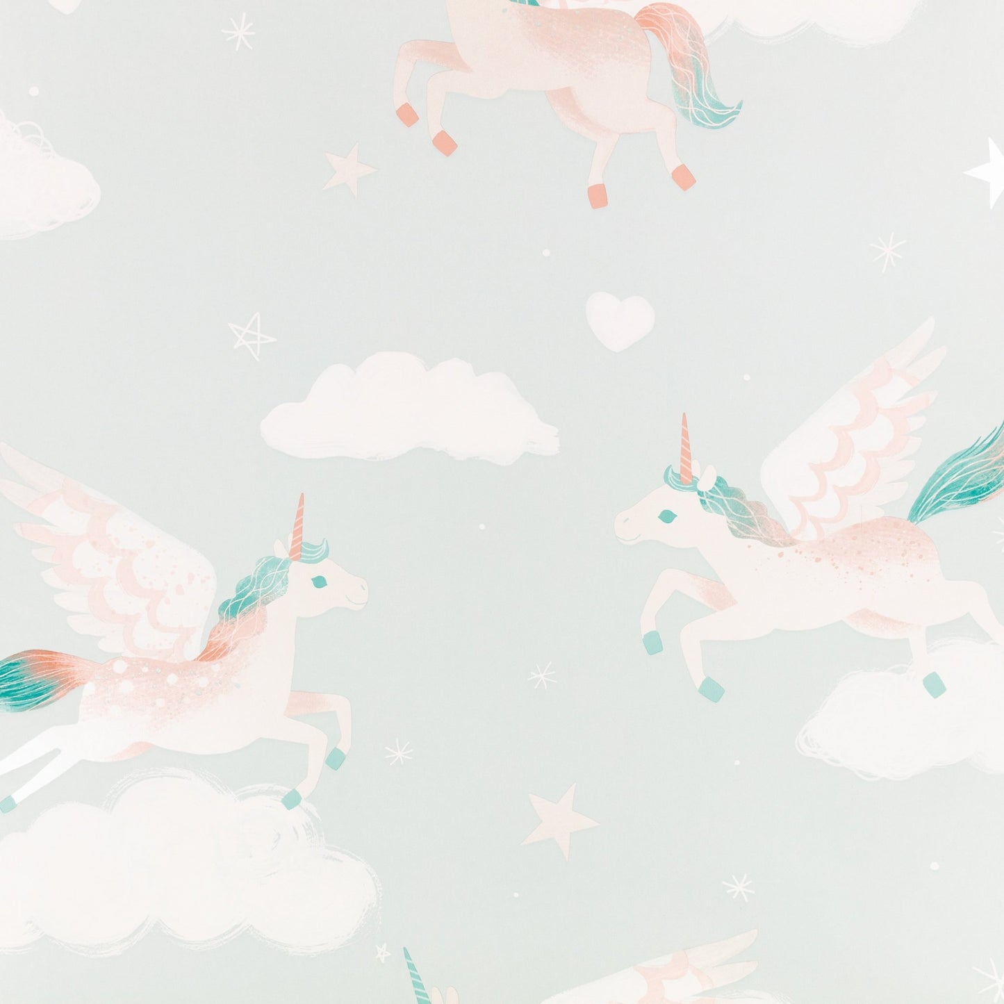Dancing Unicorns Wallpaper - Multi - Villa Nova - W649/01 - Premier Wallcovering
