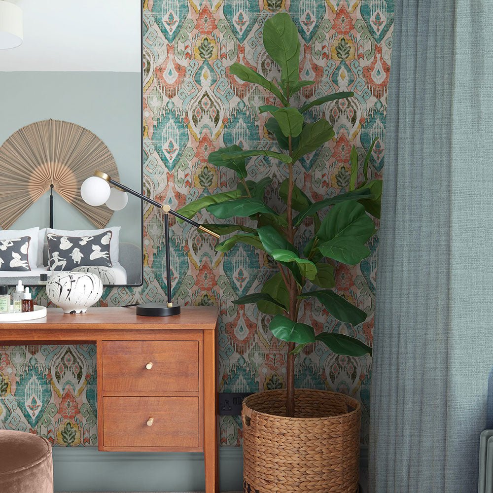 Daraee Tapestry Wallpaper - Multi - Graham & Brown - 121457 - Premier Wallcovering