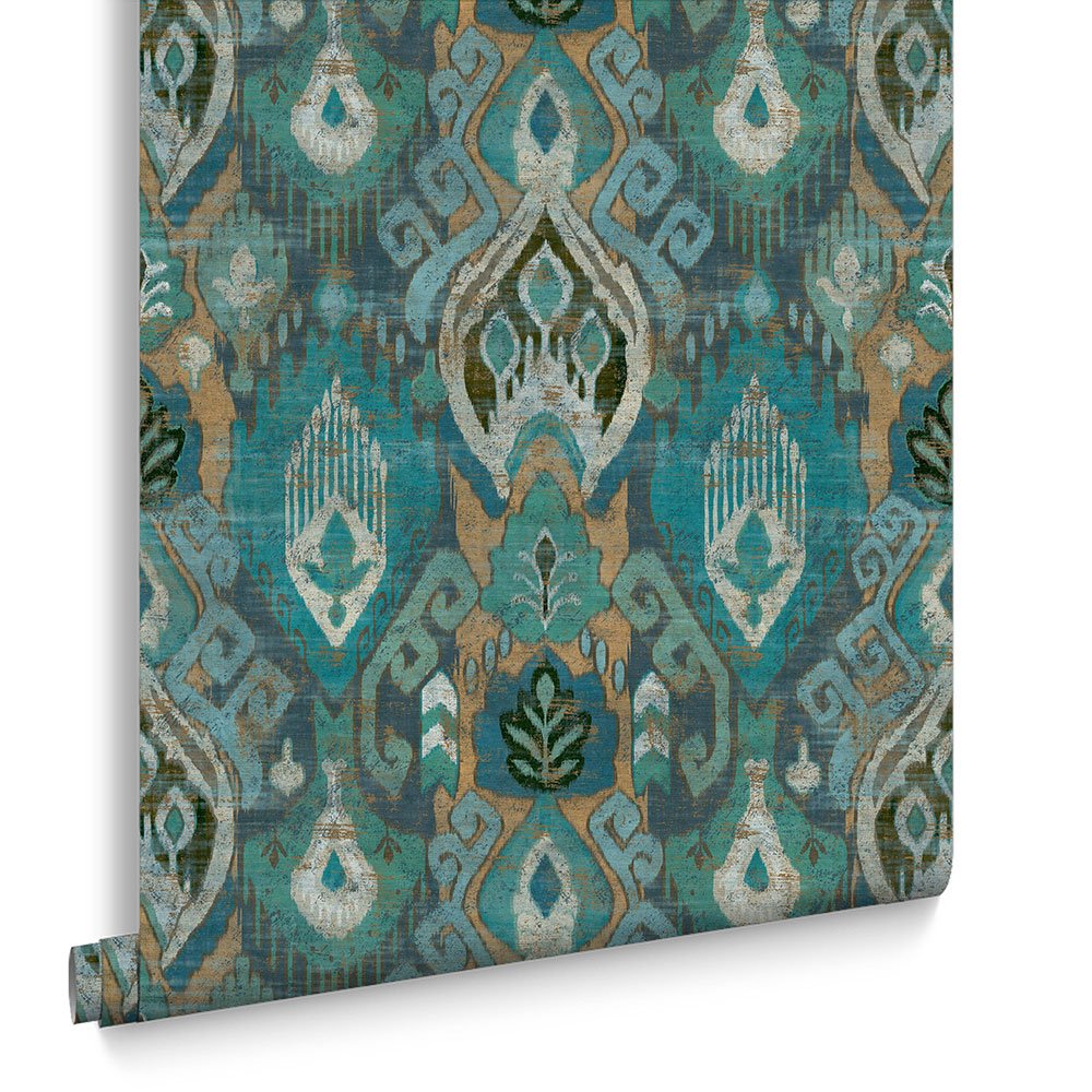 Daraee Tapestry Wallpaper - Midnight - Graham & Brown - 121458 - Premier Wallcovering