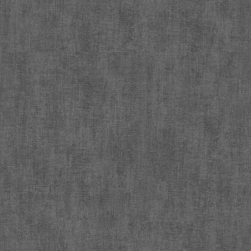 Darcy James Plain Linen Texture Wallpaper - Black - Muriva - 173535 - Premier Wallcovering
