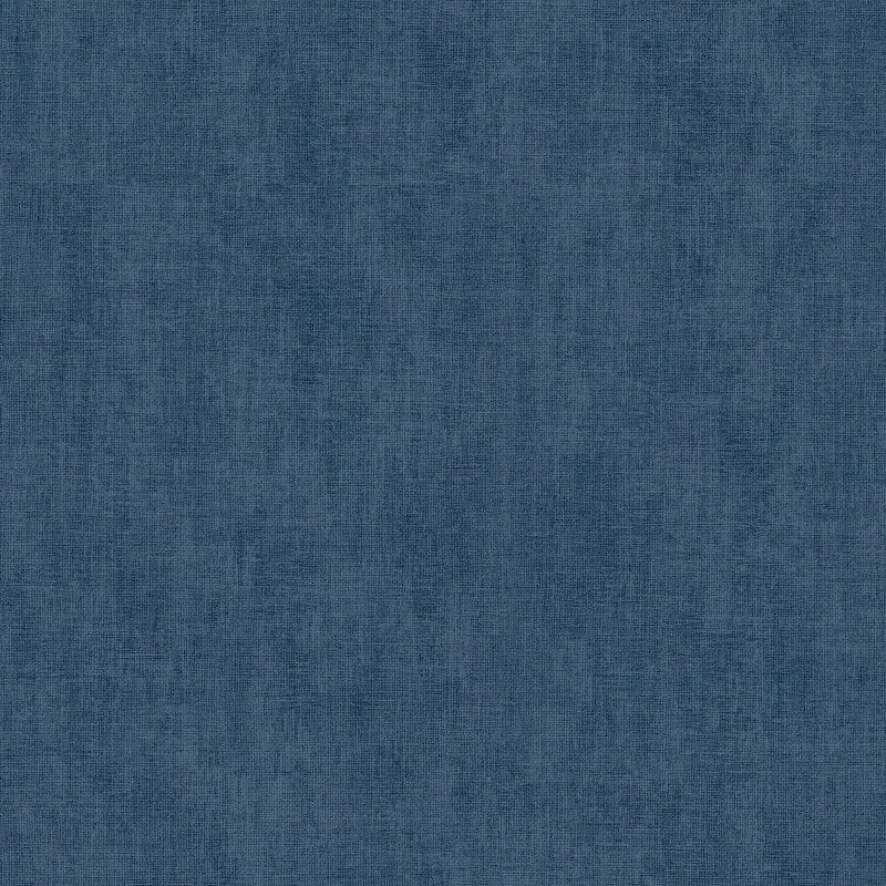Darcy James Plain Linen Texture Wallpaper - Blue - Muriva - 173533 - Premier Wallcovering