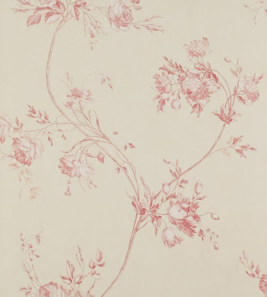 Darcy Wallpaper - Red - Colefax & Fowler - 07957/03 - Premier Wallcovering