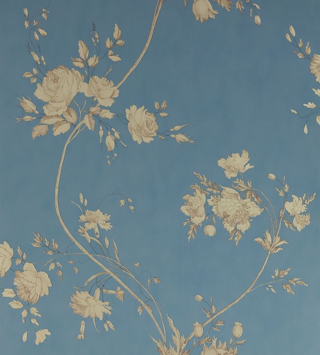 Darcy Wallpaper - Old Blue - Colefax & Fowler - 07957/10 - Premier Wallcovering