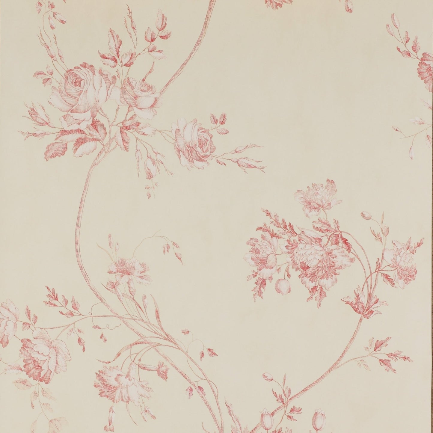 Darcy Wallpaper - Red - Colefax & Fowler - 07957/03 - Premier Wallcovering
