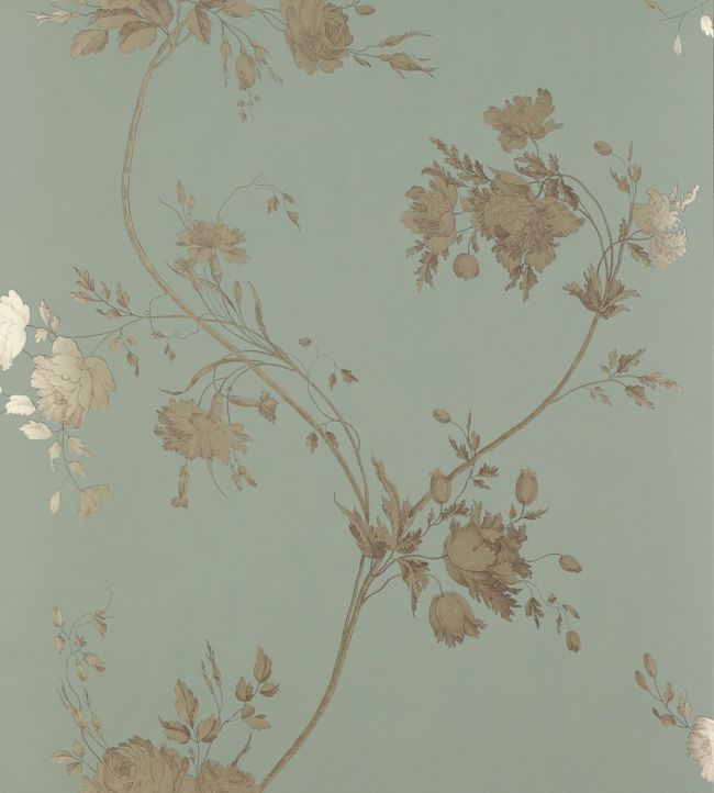 Darcy Wallpaper - Aqua - Colefax & Fowler - 07957/01 - Premier Wallcovering