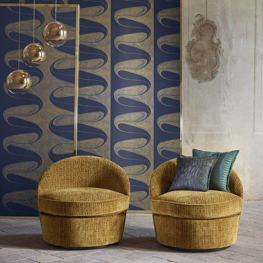 Darcy Wallpaper - Ink - ZTOT312740 - Zoffany - Premier Wallcovering