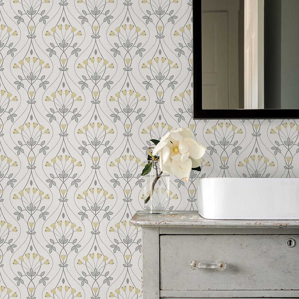 Dard Wallpaper - Grey - A Street Prints - FD26147 - Premier Wallcovering