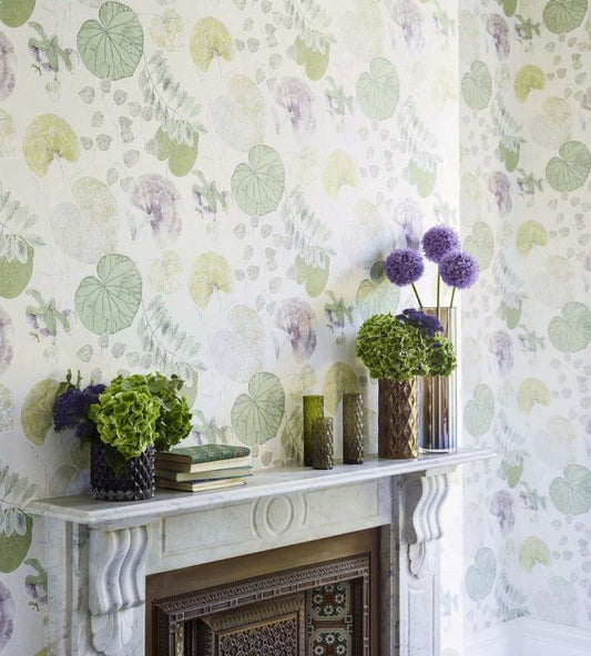 Dardanella Wallpaper - Ink/Chartreuse - HGAT111258 - Harlequin - Premier Wallcovering