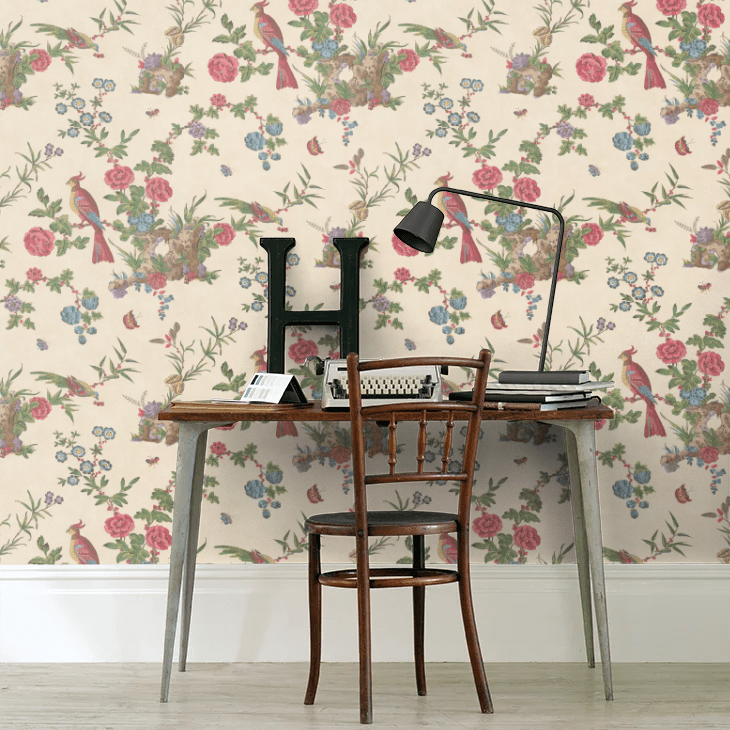 Darwin Wallpaper - Cream - Little Greene - 0247DAPROVE - Premier Wallcovering