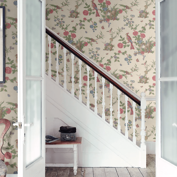 Darwin Wallpaper - Cream - Little Greene - 0247DAPROVE - Premier Wallcovering
