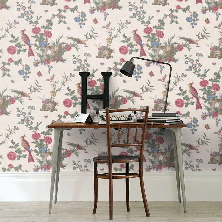 Darwin Wallpaper - Off White - Little Greene - 0247DASEREI - Premier Wallcovering