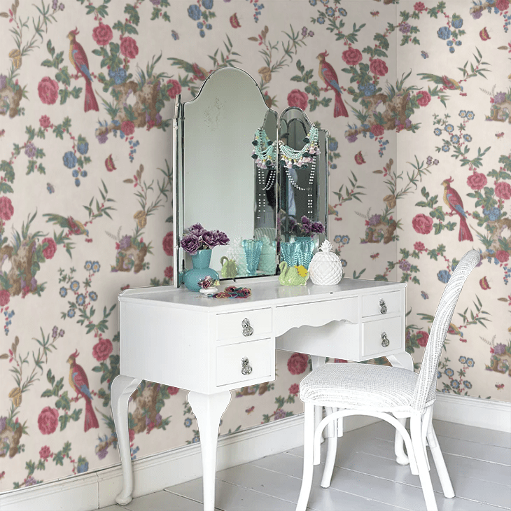 Darwin Wallpaper - Off White - Little Greene - 0247DASEREI - Premier Wallcovering
